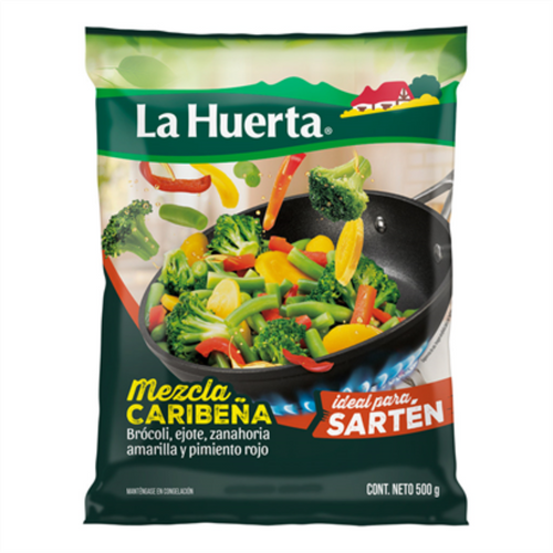 La Huerta Frozen Caribbean Vegetable Mix (500g/17.6oz)