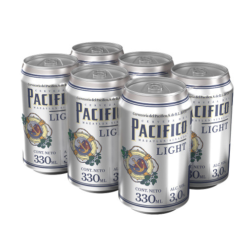 Pacifico Light Cans - 6 Pack (355mL/12oz)
