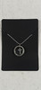 Silver Plated Necklace: Cross in a Zircon Locket (CL0158)