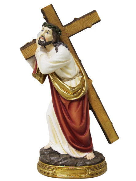 Resin Statue: Carrying the Cross, 30cm (STR12CR)