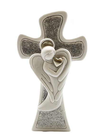 Ceramic Cross: Angel 9.5cm (PL20149)