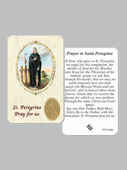 Laminated Prayer Card: St Peregrine (each)