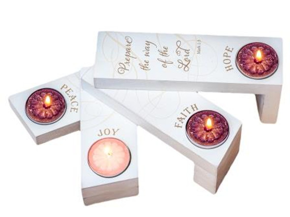 Advent Candle Piller Block Set (AD140)