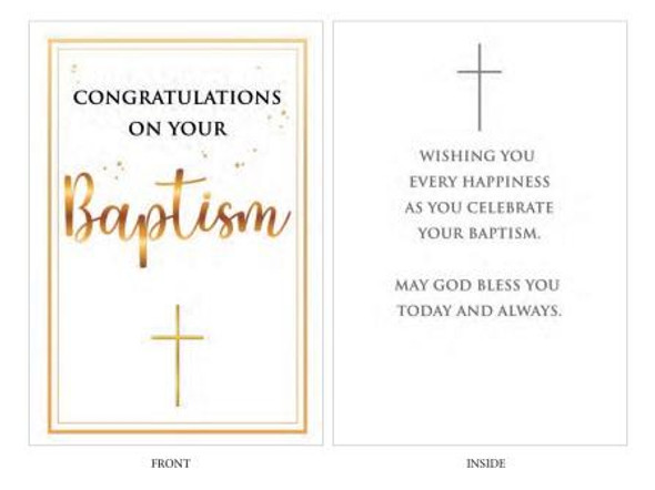 Card (each): Baptism Neutral(CD13241e)
