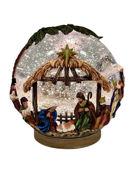 Resin Water Ball Nativity 16cm (NST10409)