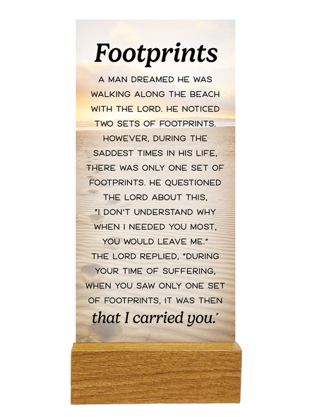 MessagePlaque: Footprints (PL910FP) MessagePlaque: Footprints (PL910FP)