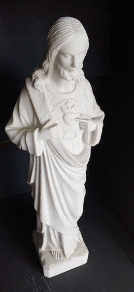 Indoor/Outdoor Marble Statue: Sacred Heart of Jesus 51cm (STM146)