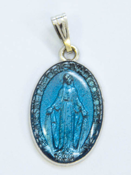 Miraculous Medal: Blue Enamel 22mm (ME72107)