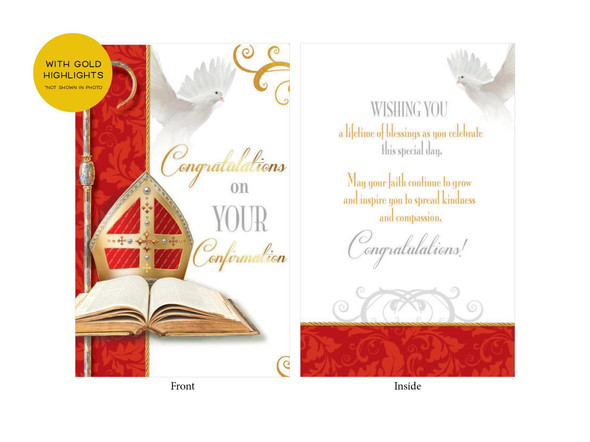 Confirmation Cards(Pk6): Symbols Red General (CD13423)