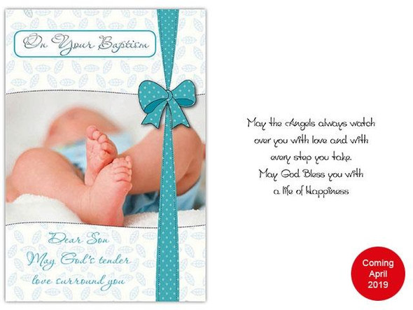 Packet Cards (6): Baptism Day Son(CD13216)