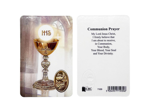 Communion Laminated Prayer Card (LC71939)