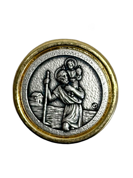 Car Plaque Bi-Colour: St Christopher (CP2955)