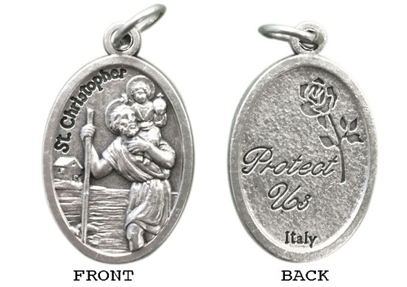 Silver Oxide Medal: St Christopher (ME02255)