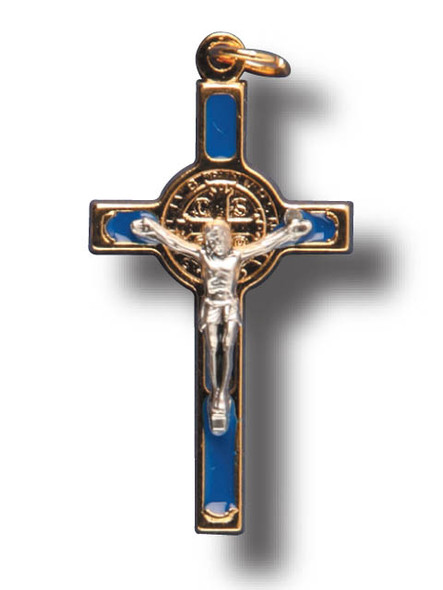 St Benedict Crucifix: Assorted Colours 6cm (CR6SB)