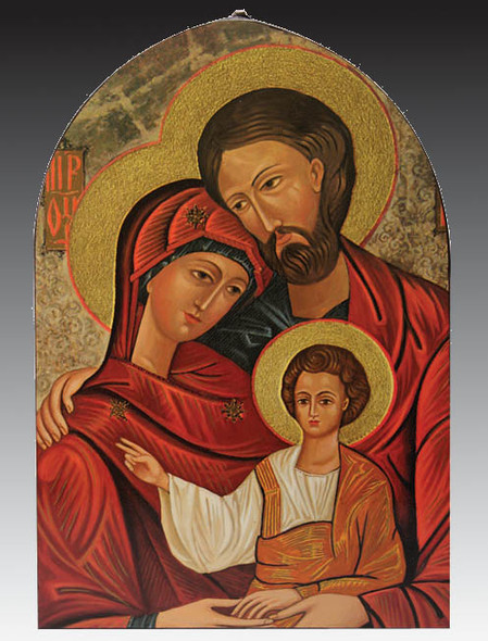 Arched Icon Plaque: Holy Family (PL14604)