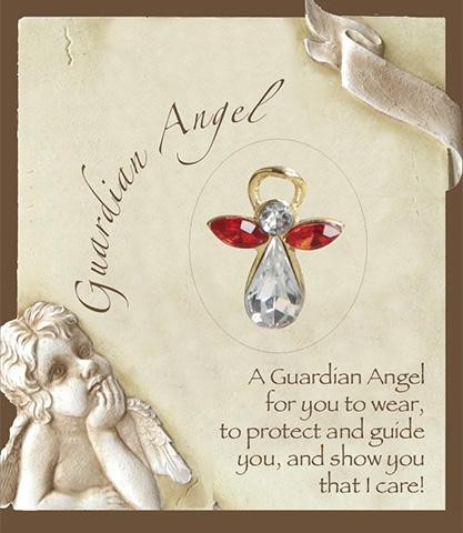 Birthstone Crystal Angel Pin: July (LP01757)