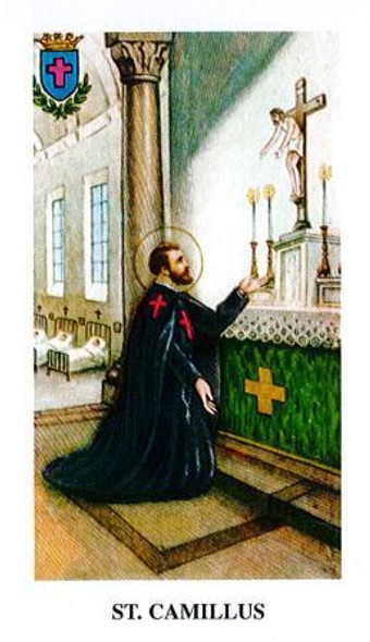 TJP Holy Card: St Cammilus: Prayer for Sick