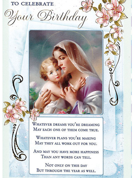 Cards (6) Birthday Religious(CD22105)