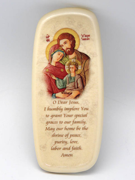 Wall Plaque: Pearl Stone Holy Family (PL294604)