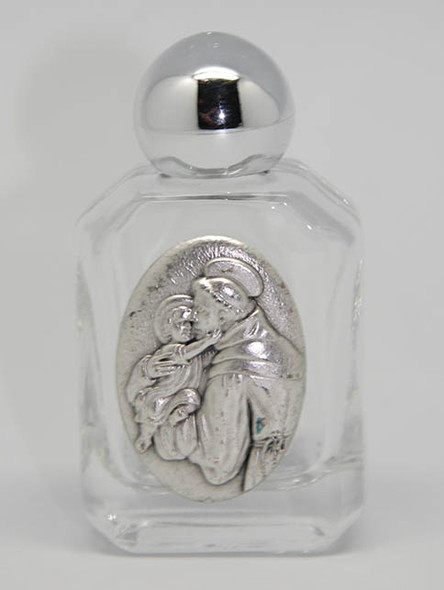 Glass Holy Water Bottle 12mL: St Anthony (GE811)