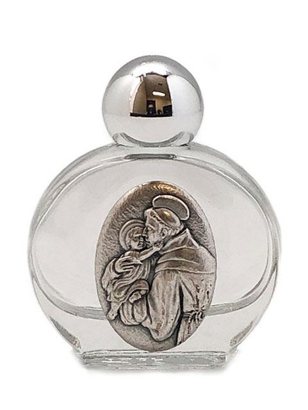 Glass Holy Water Bottle 12mL: St Anthony (GE811)