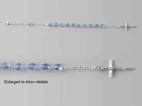 Rosary Bracelet: Blue (RBMC6B) Rosary Bracelet: Blue (RBMC6B)