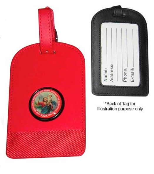 Luggage Tag: St Christopher Red(KR70LTR)