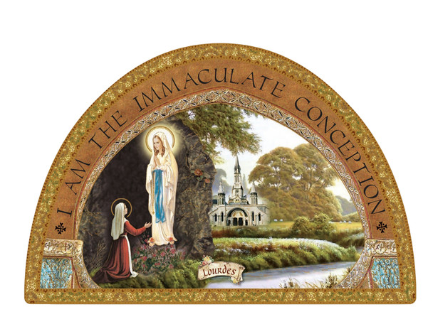 Arch Icon Plaque: Lourdes (PL47008)