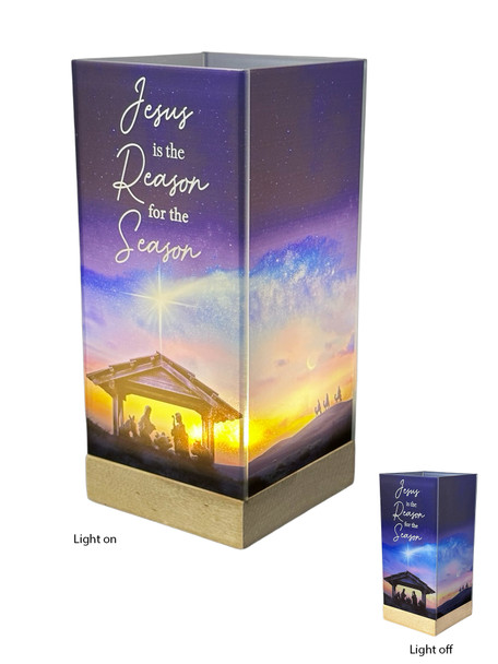 LED Light Lamp : Jesus is the Reason (CH10476)