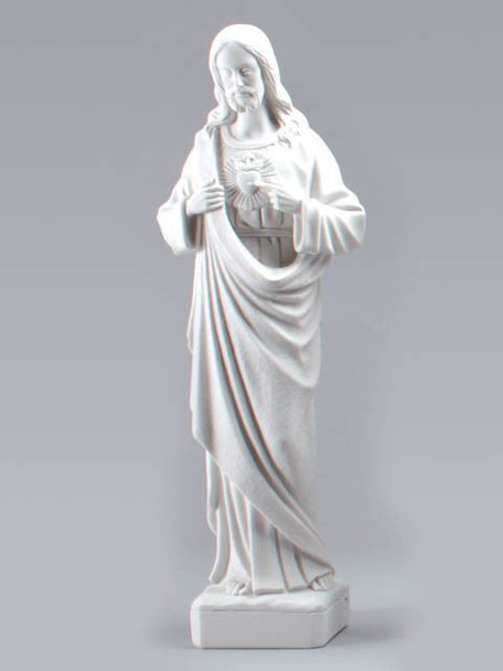 Indoor/Outdoor Marble Statue: Sacred Heart of Jesus 51cm (STM146)