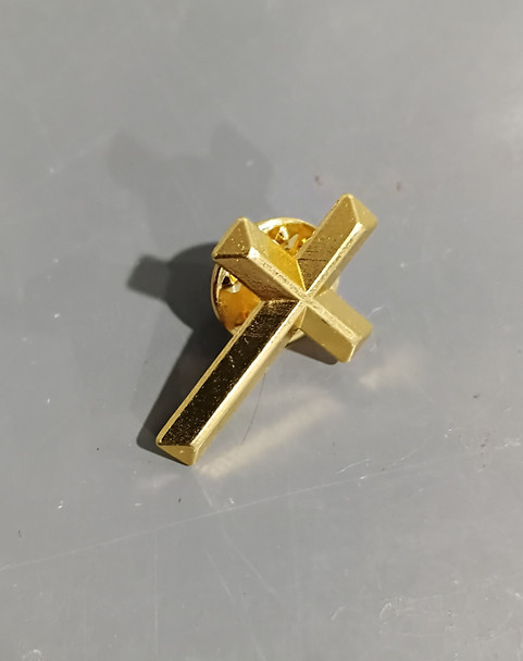 Reconciliation Pin Raised Gold Cross (LPR01G2)