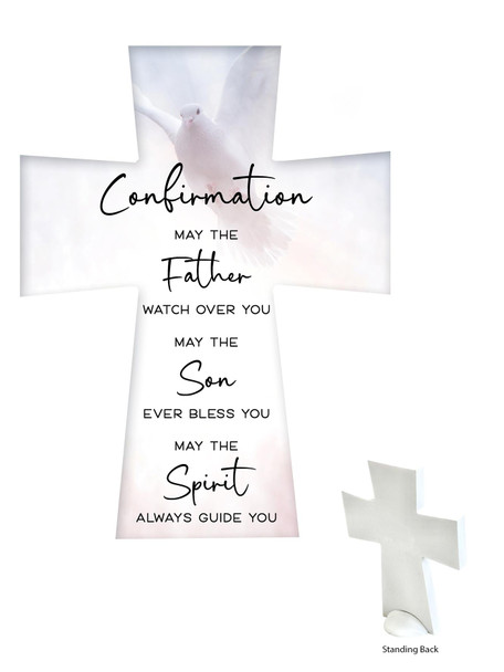 Standing Ceramic Cross : Confirmation(CR351CF)