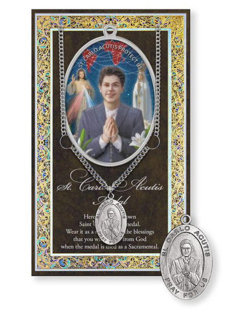 Pewter Medal: St Carlo Acutis (LF9972)