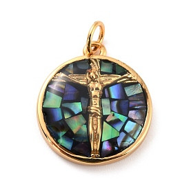 Round Jesus Pendant with Gold chain(JE257G)
