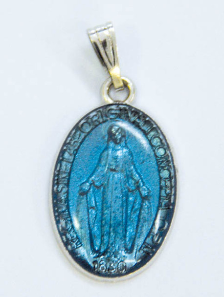 Miraculous Medal: Blue Enamel 22mm (ME72107)