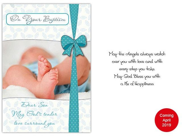 Card (each): Baptism Day Son(CD13216e)
