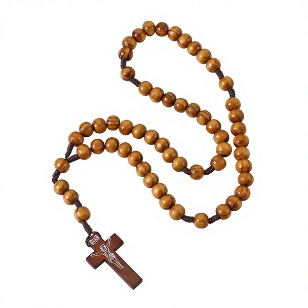 Wooden Rosary Bead 10mm: Brown (RO70030)