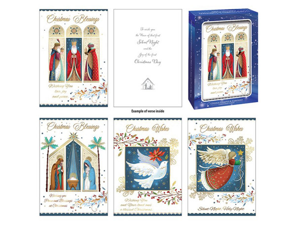 Christmas Cards: Religious: Pkt 12 (CB92823)