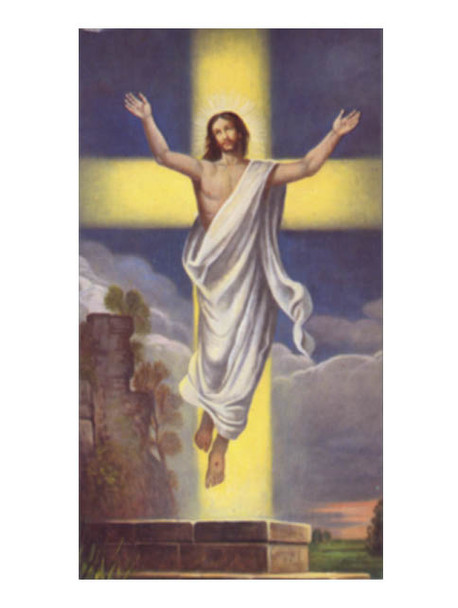 Easter Holy Card: Jesus Risen (each)(HC2122e)