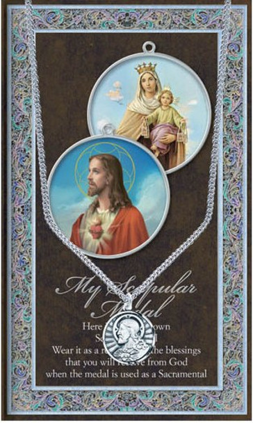 Pewter Medal: Scapular (LF9220)