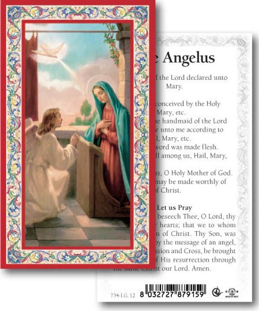 Laminated Holy Cards: 700 SERIES: The Angelus (Angel Gabriel)