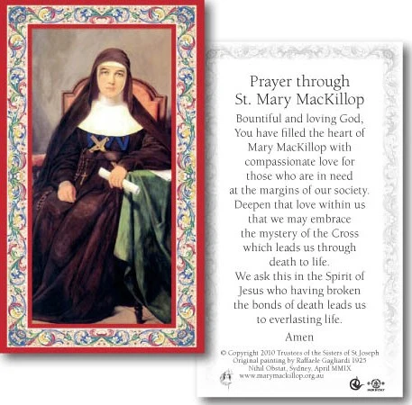 Holy Cards: St Mary MacKillop (HC734MMK)