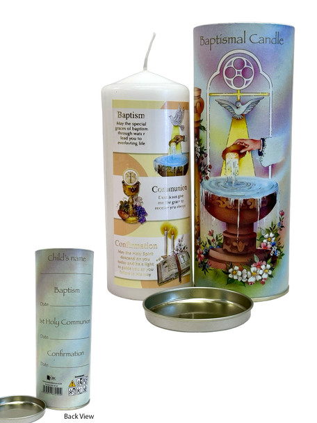Baptism Candle and Cylinder (CAB8724)