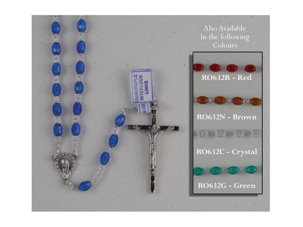 Rosary: Translucent Plastic Brown (RO632N)