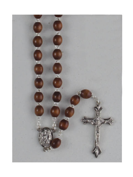 Franciscan 7 Decade Wood Rosary Brown (RX202FRN)