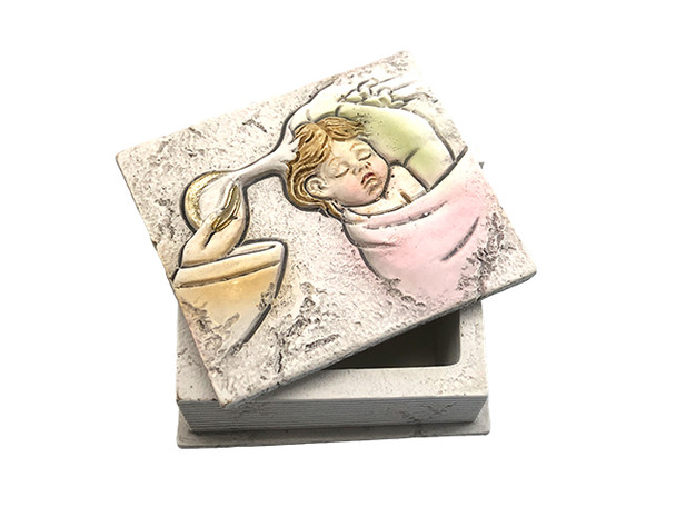 Trinket/Rosary Box: Baby Pink(PL6095)