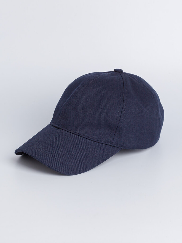 Men's Navy Cotton Baseball Cap Front