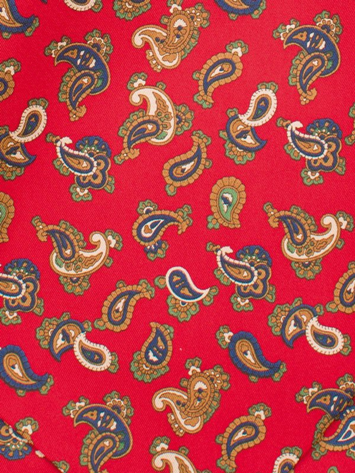 Red Paisley Silk Cravat