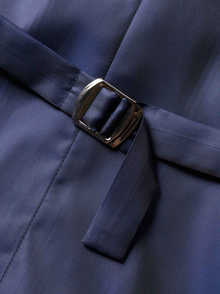 Men's Pistol Pattern Close Up Navy Silk Backing