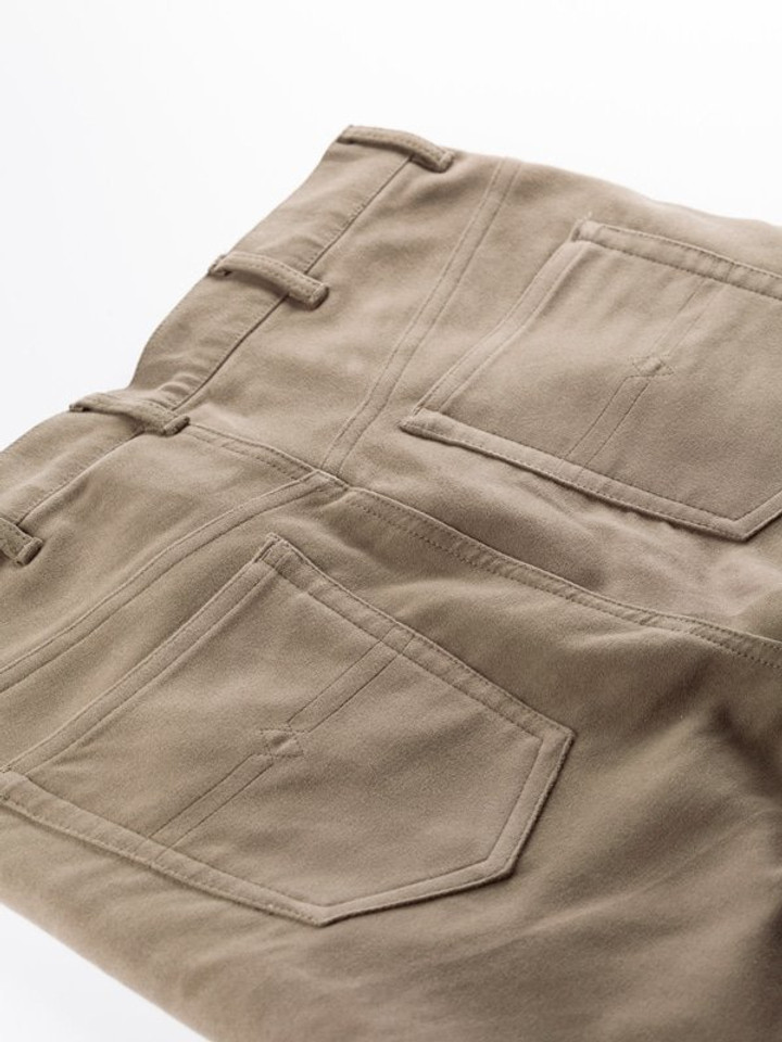 Men's Green Moleskin Jeans back pockets